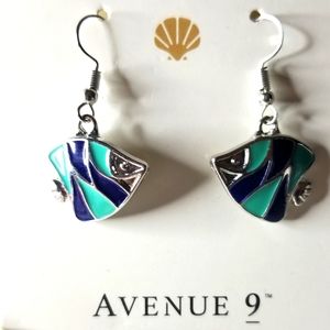 NWT Avenue 9 Sealife "Fish" Earrings